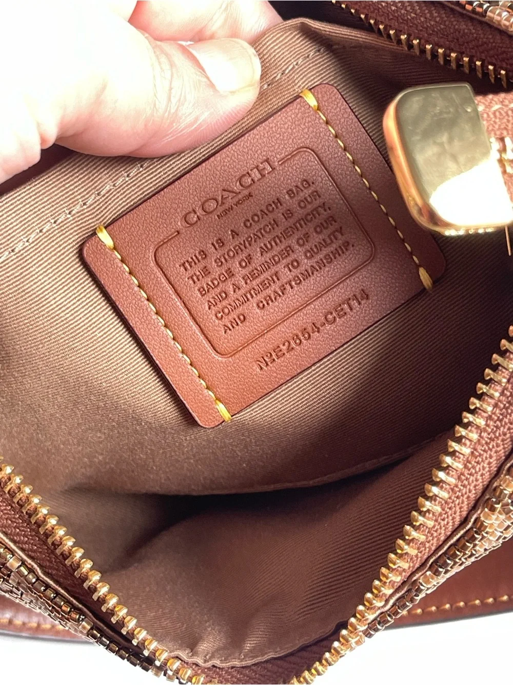 Coach verified authentic